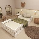 Ver imagem 1 de Cama Infantil Montessoriana Solteiro Tuli Zoe Branco