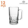 12 Canecas de Vidro para Chopp e Cerveja Veneza 350ml LotusGlass - 1