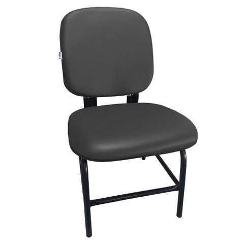 Cadeira Cadeirão Reforçado para Obeso Plus Size 180 Kg Anatômica Courvin Preto