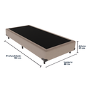 Ver imagem 3 de Base Box Solteiro Bege 88cm Madeira