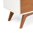 Ver imagem 3 de Rack Madeira Maciça 2 Gavetas Off White