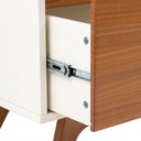 Ver imagem 2 de Rack Madeira Maciça 2 Gavetas Off White