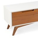 Ver imagem 7 de Rack Madeira Maciça 2 Gavetas Off White
