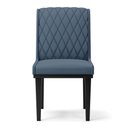 Ver imagem 1 de Cadeira Sala de Jantar Base Madeira Preto Kit 8 Sofia Suede D03 - D'Rossi Cor Azul Marinho