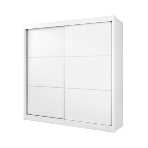 Guarda Roupa Mdf Cancun 2 Portas de Correr Branco