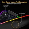 Mousepad Gamer Luz Rgb Grande Speed Triângulos Iluminado 90x40 - 3
