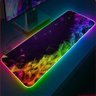 Mousepad Gamer Luz Rgb Grande Speed Triângulos Iluminado 90x40 - 1