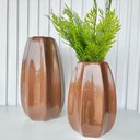 Ver imagem 3 de Dupla Vaso Centro de Mesa Grande e Médio Alto Relevo Cobre