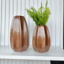 Ver imagem 2 de Dupla Vaso Centro de Mesa Grande e Médio Alto Relevo Cobre