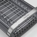 Ver imagem 3 de Escorredor de Louça Plurale Compacto com Secador e Porta Talheres Grafite - Tramontina 61537000