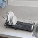 Ver imagem 2 de Escorredor de Louça Plurale Compacto com Secador e Porta Talheres Grafite - Tramontina 61537000