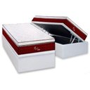 Ver imagem 1 de Cama Box Baú Solteiro: Colchão Molas Ensacadas Polar MasterPocket Rubi + Base CRC Courano White(88x1