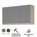 Ver imagem 3 de Aéreo 3 Portas Cozinha Isabela Amêndoa Grafite