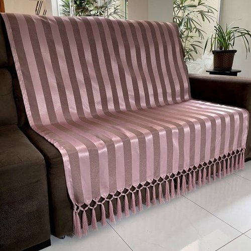 Manta Para Sofá Gigante Decorativa Rosa Pink 240x180