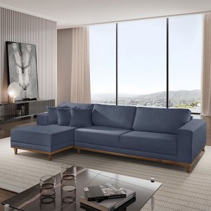 Sofá Cronos 03 Metros Chaise Lado Esquerdo Meu Sofá Online