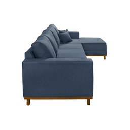 Sofá Cronos 03 Metros Chaise Lado Esquerdo Meu Sofá Online - 4