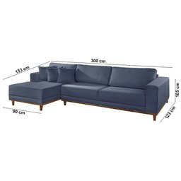 Sofá Cronos 03 Metros Chaise Lado Esquerdo Meu Sofá Online - 3