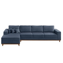 Sofá Cronos 03 Metros Chaise Lado Esquerdo Meu Sofá Online - 2