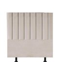 Ver imagem 3 de Cabeceira Estofada Solteiro 100cm Sophia Suede Bege - D a Decor
