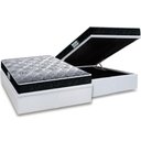 Ver imagem 1 de Cama Box Baú Casal: Colchão Ortopédico Probel D33/eppedic Prodormir Tech1500 + Base White(138x188