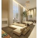 Ver imagem 5 de Pendente Moderno Glass 60cm 12 Vidros Âmbar 20cm C Lâmp. Led