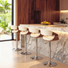 Banqueta Nicole Base em Disco Homenow Cor:creme - 1