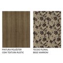 Ver imagem 6 de Conjunto Sala de Jantar Mesa Tampo de Vidro 6 Cadeiras Rustic-bege Marrom Isla Madesa Rustic
