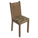 Ver imagem 4 de Conjunto Sala de Jantar Mesa Tampo de Vidro 6 Cadeiras Rustic-bege Marrom Isla Madesa Rustic