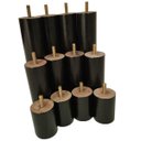 Ver imagem 4 de Kit de 12 Pés de Madeira Anti Refluxo Conjunto de Pés para Cama Box