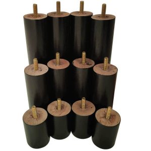 Kit de 12 Pés de Madeira Anti Refluxo Conjunto de Pés para Cama Box