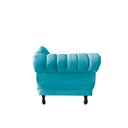 Ver imagem 7 de Recamier Decorativo Divã Amsterdã 187cm Lado Direito Veludo Azul Turquesa
