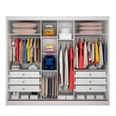 Ver imagem 2 de Guarda Roupa Palermo 3 Portas 6 Gavetas Com Espelho Clic Móveis