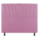 Ver imagem 3 de Cabeceira Cama Box Casal Queen Size Dublin 160cm Suede Rosa - Desk Design
