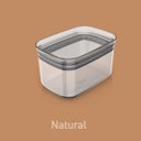 Ver imagem 7 de Pote Hermético Pequeno Retangular com Tampa 650ml Porta Mantimentos Cozinha Natural