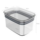 Ver imagem 3 de Pote Hermético Pequeno Retangular com Tampa 650ml Porta Mantimentos Cozinha Natural