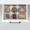 Ver imagem 6 de Pote Hermético Pequeno Retangular com Tampa 650ml Porta Mantimentos Cozinha Natural