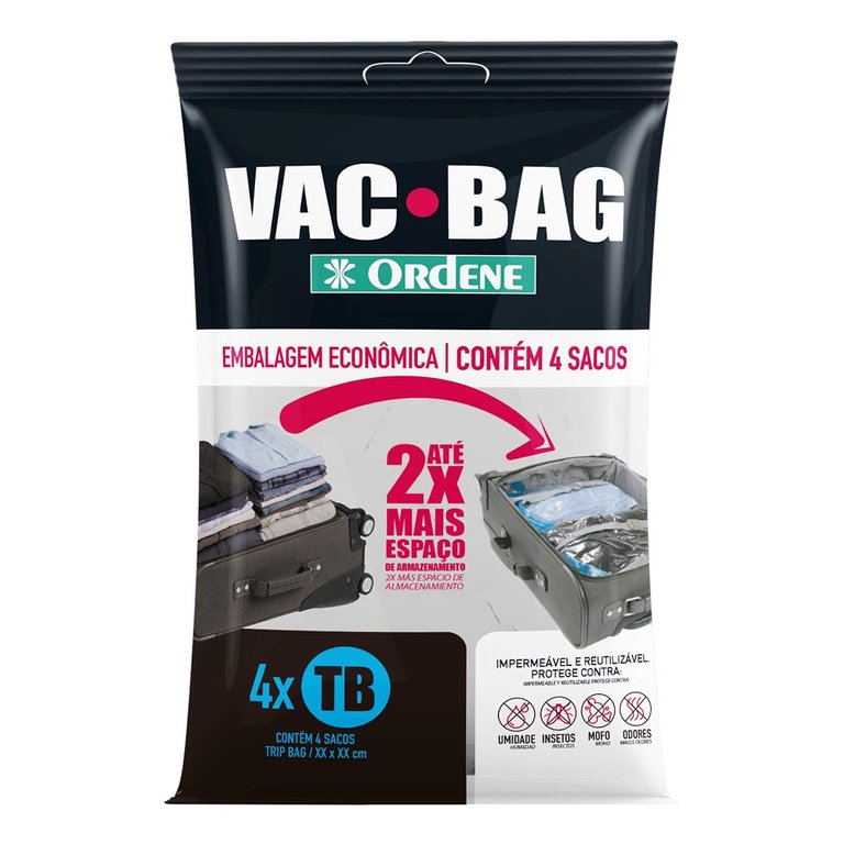 Saco À Vácuo Organizador 60x40 Vac Bag Ordene Ref.OR56600