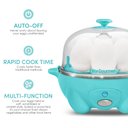 Ver imagem 2 de Elite Gourmet Egc-007t# Cozedor de Ovos Elétrico 7 Ovos Teal