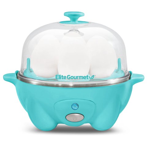 Elite Gourmet Egc-007t# Cozedor de Ovos Elétrico 7 Ovos Teal