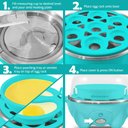 Ver imagem 6 de Elite Gourmet Egc-007t# Cozedor de Ovos Elétrico 7 Ovos Teal
