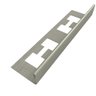 Perfil Soleira L Aço Inox 304 Escovado A12mm C90cm para Porcelanatos Espessura 9 e 10mm - 1