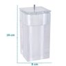 Conjunto de Potes para Banheiro - Quadrado - Transparente - 6