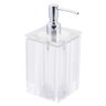 Conjunto de Potes para Banheiro - Quadrado - Transparente - 2