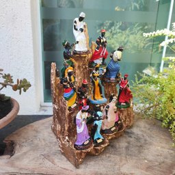 Altar Congá com 12 Orixás de 10 Cm Umbanda Dourado - 3