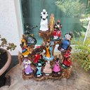 Ver mais imagens de Altar Congá com 12 Orixás de 10 Cm Umbanda Dourado