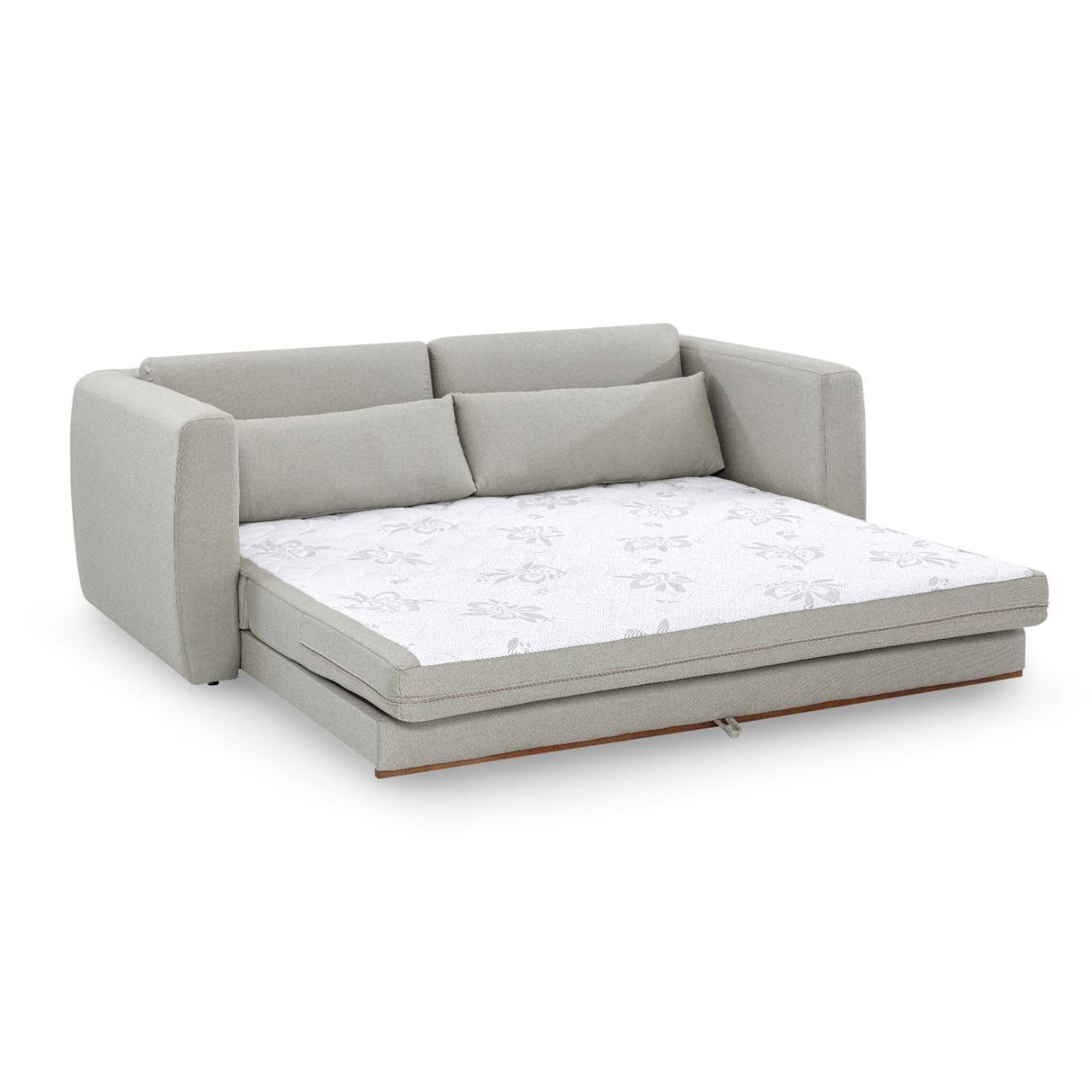 Sofá-cama Aurora Premium Queen, Medida 1,88m Linho Bege - 3