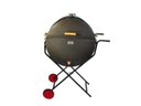 Ver imagem 3 de Churrasqueira Meio Tambor Grill 200l Grelha,suporte E Rodas