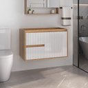 Ver imagem 3 de Conjunto para Banheiro Clarice 78 Cm com Lavatório e Espelheira - Fabribam Gabinetes