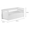 Bicama Babá Auxiliar Bari Branca Para Colchão 188x78cm - Lv - 3