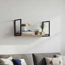 Ver imagem 2 de Kit 2 Prateleiras Industrial C/ Suporte Retangular 30x60cm